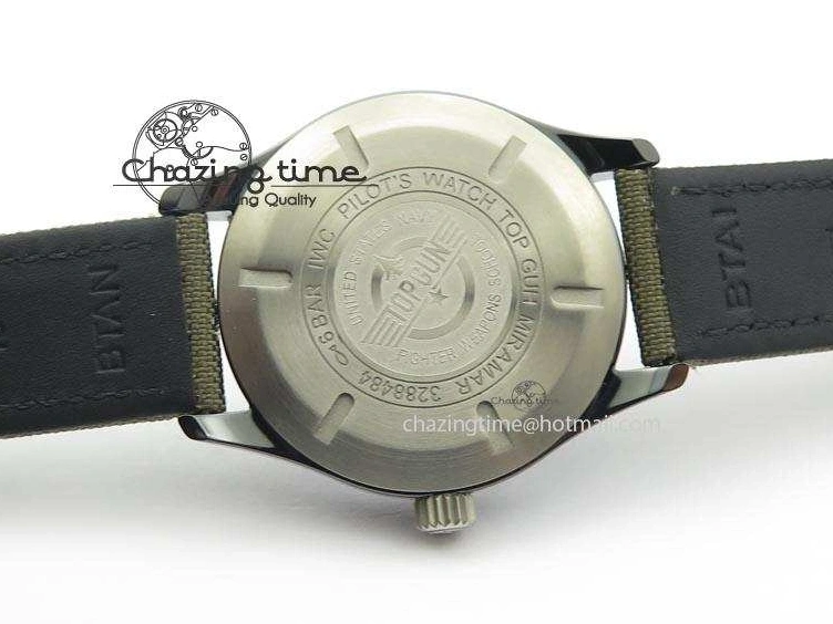 MIROTIME 0208 SunProtective MARK XVII IW324702 Real Ceramic MK Best Edition Green Dial On Green Nylon Strap A 7288